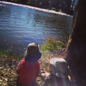 Sunday morning family fun.  Go Daddy go!