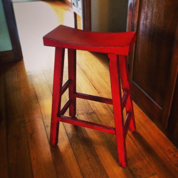 Everyone needs to waste money on a stool like this. Easy to buy once you're out on a post cancer diagnosis shopping spree. 