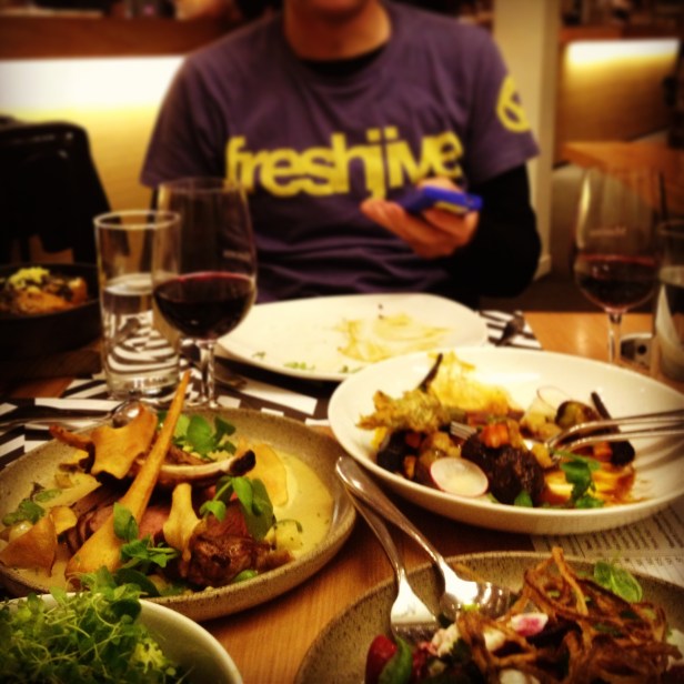 Divine food with the great company of Mr Cool,  Bevan Lemon and his amazing Dr Wife before the next dose of chemo on Tuesday.