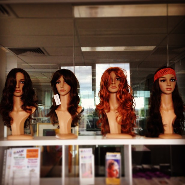 The wig room